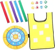 SUPVOX 1 Set Sticky Party Games for Interactive Sticky Balls Game Throwing Sticky Balls Sticky Balls Costume Training Team Game Sticky Balls Yellow Cloth