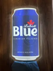 Labatt Blue Beer LED 22 3/4 X 12 3/4 Sign Light Man Cave Bar Buffalo Bills USA