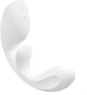 OSUGA Flow Rabbit Vibrator Adult Sex Toys for Women, 3 in 1 Curved G Spot, Clitoral & Urethra Triple Vibrator with 11 Vibrating Modes, Waterproof Dildo Sexual Pleasure Tools Games with Travel Lock (White)