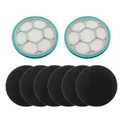 Hepa Filter Sponge Replacement Accessories For / P1 Pro Pet Grooming Kit & Vacuum (2 Hepa Filters+6