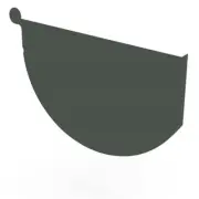 NSW NEW Stratco Smoothline Gutter Stop End Slate Grey