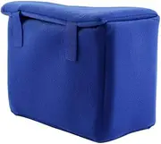 Camera Insert Bag, Portable Camera Inner Partition Padded Nylon Velvet Shockproof Protector Case for SLR DSLR Camera, Protective Cover Micro Single SLR Photography Liner Bag(Blue)