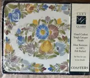 SET OF For Today 4 LADY CLARE COASTERS FLEURI PATTERN Sealed With Box