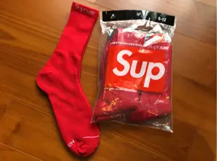 2019 F/W Supreme Hanes Crew Socks 襪子 單雙 紅色 長襪