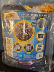 New Franco Sonic the Hedgehog Anime 7 Piece QUEEN Comforter Set - Bed In A Bag