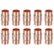 Leather Cord End Clasp, 10Pcs 8mm Hole Leather Clasps Jewelry Making, Rose Gold