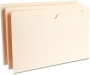 Business Source Flat File Pocket - Legal - 8.5amp;quot; x 14amp;quot; - Straight Cut Tab - 100 / Box - 11pt. - Manila