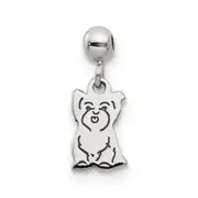 Sterling Silver Mio Memento Dangle Dog Charm