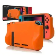 Nintendo Switch Comfort Grip Case with Padded Hand Grips in ORANGE by Orzly