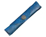 Simple Leather Pencil Roll Pen Big Campacity Pencil Case Stationery Holder