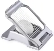 Egg Slicer for Hard Boiled Eggs, Stainless Steel Wire, Heavy Duty Aluminium Egg