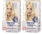 2 X Clairol Nice'n Easy Repair Ultra Light Natural Beach Blonde SB1 HAIR DYE