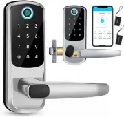 Smart Door Lock, Keyless Fingerprint Lock with Keypad for Home, Office, Hotel