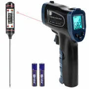 EU Direct ERICKHILL ROOK600 SP Infrared Thermometer with Adjustable Emissivity Temperature Alarm Wide Range -58°F~752°F