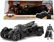 Jada Toys 253215004 Arkham Knight Batmobile Highly Detailed 1:24 Model Car Including Batman Figure, Cockpit and Doors Can Be Opened with Wheel, Black