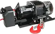 BULLDOG Winch 10030 Trailer Winch (5800lb Trailer with 50 Ft. Synthetic Rope, CNC Billet Aluminum Hawse Fairlead, Mounting Plate, Low Profile), 1 Pack