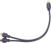 Angoily Sturdy Safe PVC Material Audio Speaker Cable 1 to 2 Male to Female Splitter for Car Sound