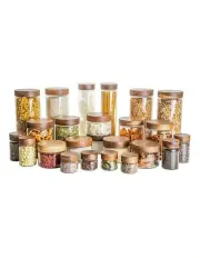 [Little Label Co] Acacia Glass Jar Deluxe Pack in Clear