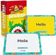 Briston Spanish Phrases 75 Flashcards - Language Learning for Kids - Minimalist Style