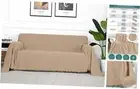 Couch Cover Sand Sofa Covers for 3 Cushion Couch Geometrical Sectional Couch