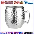 LF# Moscow Mule Mug Stainless Steel Beer Cup Cocktail Mug Coffee Cup (Silver A)