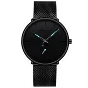 Mens Watches Ultra-thin Minimalist Waterproof-Fashion Wrist Watch for Men Uni...