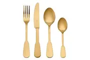 Mikasa Soho Gold 16 Piece Stainless Steel Cutlery Set 16pc