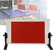 Table Tennis Rebound Board,Portable Desktop Pingpong Return Board with 6 Red Rubbers,for Indoor Training Home Gyms Schools