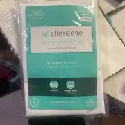 Set of 2 Standard Queen AllerEase Pillow Protectors Moisture Wicking Advanced Al