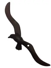 Mr Gecko Cast Iron Handcrafted Seagull Bird Wall Tree Fence Figurine Statue Antique Rust