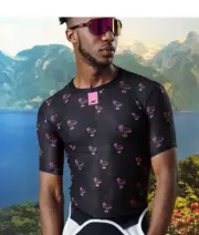 Pro Team Cycling Base Layer Super light Mesh Bicycle Shirt Sz Asian L