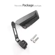 Bar end mirror LEFT SIDE LEAP sleek foldable black for 2017- Triumph Street Cup