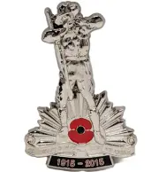 ANZAC WW1 100TH ANNIVERSARY SILVER LIMITED EDITION BADGE MEDAL NUMBERED