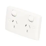 Clipsal Standard Series Powerpoint Double 10 Amps 250V Standard White - 25-WE