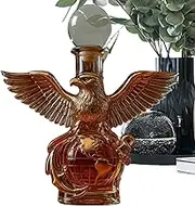 Whiskey Decanter – Eagle Bottle, Animal Statue | Glass Vodka Display for Men Women, Commemorative Bourbon Container for Cabinet Living Room Study Bar Birthday Parties and Collectors