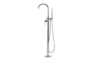 VALE Symphony Floor Standing Bath Spout - Mixer and Hand Shower - Luxury Chrome