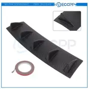 23" x 6" Rear Shark Fin Bumper Diffuser Carbon Fiber Pattern Textured