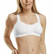 Carefix Alice Post-Op Bra (Hook & Eye Front Closure, Front Adj Straps) - White