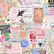 125 PCS Book Stickers for Kindle, Bookish Sticker Pack for IPAD, Laptop, Ebook Readers Cute Booktok Vinyl Decals Water Bottle Girls Holographic Waterproof Funny Kindle Stickers