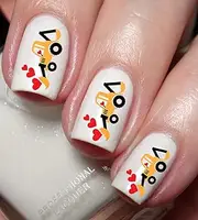Dozer Digger Crane Nail Art Decal Sticker