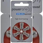 Power One P312 Hearing Aid Battery (10 X 6 =60 Pcs)