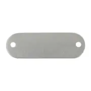 C.H. Hanson Blank Tag,SS,5/8in H,2 13/16in W,PK10 43107 C.H. Hanson 43107
