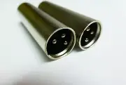 (2) Two XLR Male to Male Coupler / Microphone Cable Adapter.(3-Pin).