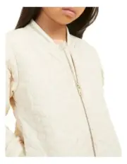 BRAND NEW!! **Seed Heritage Kids Girl Daisy Flower Quilted Bomber Jacket**Size 6