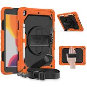 MCC Shockproof iPad 10.2" 2020 8th Gen Strap Rugged Case Cover Apple iPad8 [Orange]