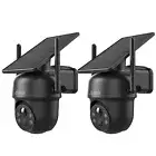 ANRAN 5MP Outdoor Home Spotlight Security Camera Solar Panel Night Vision Audio