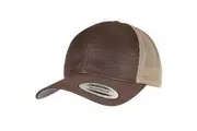 Flexfit Unisex Adult 360 Omnimesh Mesh Two Tone Cap (Brown/Khaki) (One Size)