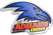 Adelaide Crows AFL 3D Chrome Emblem Badge - for Cars, Bikes, Laptops, Most Things