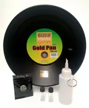 Gold Prospecting Pan Kit Snuffer Paydirt Vials Panning Gift Free E-Book