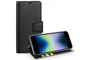 For Apple iPhone 7/8 Case, Hanman Wallet Leather Flip Magnetic Stand Case Cover (Black)